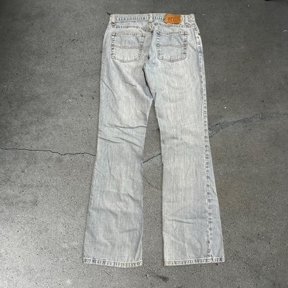 Y2k women's Polo Ralph Lauren light wash low rise bootcut flare jeans Size 30x32